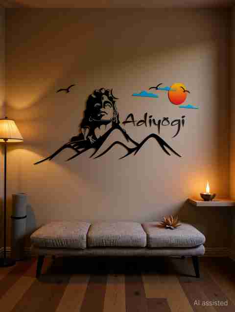 Tuffuk 110 cm Adiyogi Shiva Wall Sticker - Image 5