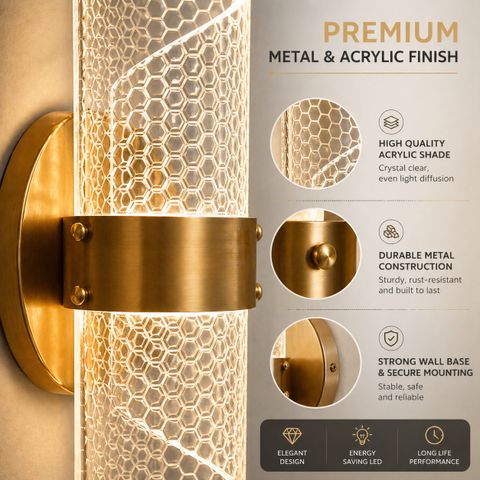 THE UJALAVISTA Wallchiere Wall Lamp with Bulb (Pack of 2) - Image 7