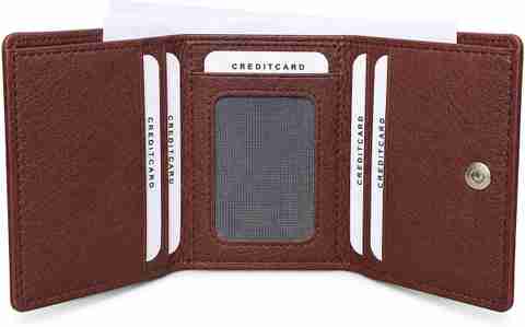 Velbero Brown Artificial Leather RFID Wallet - Image 5