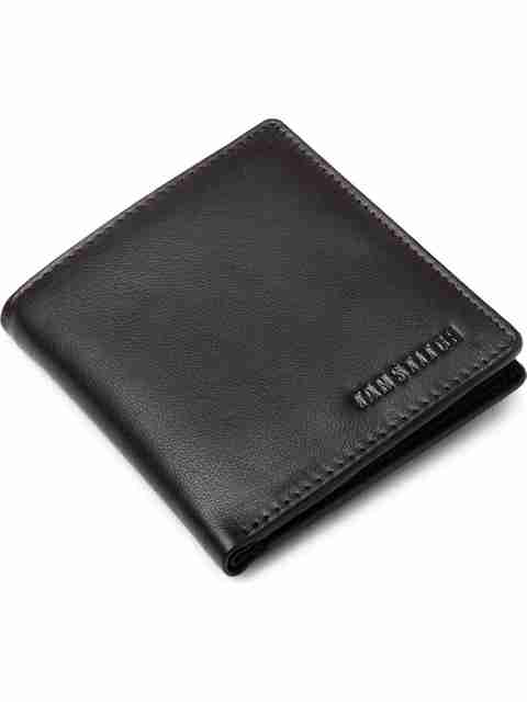 TANSTITCH Men Casual, Trendy, Travel, Evening/Party Black Genuine Leather RFID Wallet (6 Card Slots) - Image 5
