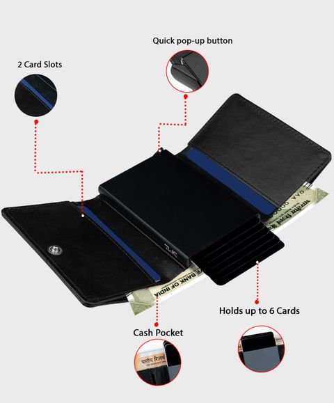 thewalletstore Men Casual Black RFID Wallet - Image 4