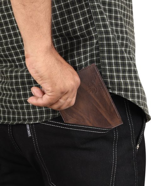 LOISE BORREN Boys Casual, Formal, Trendy, Travel Brown Artificial Leather Wallet (6 Card Slots) - Image 8