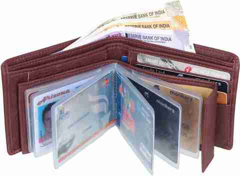 SAMTROH Brown Artificial Leather Money Clip Mini - Image 5