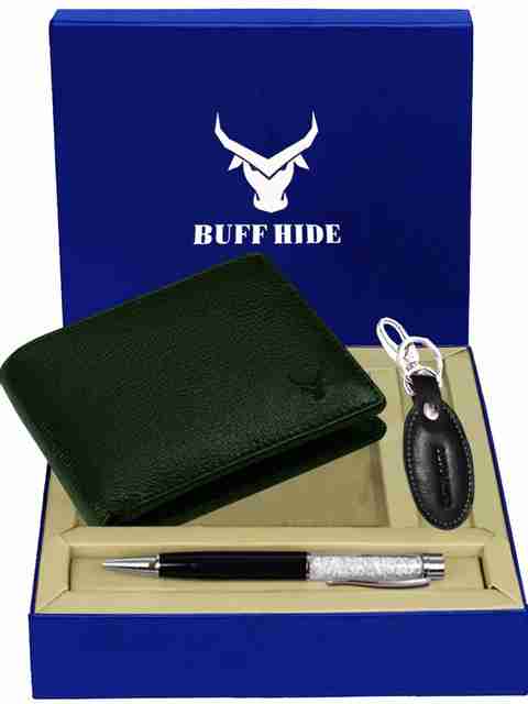 BUFFHIDE Men & Women Green Genuine Leather Wallet - Image 5