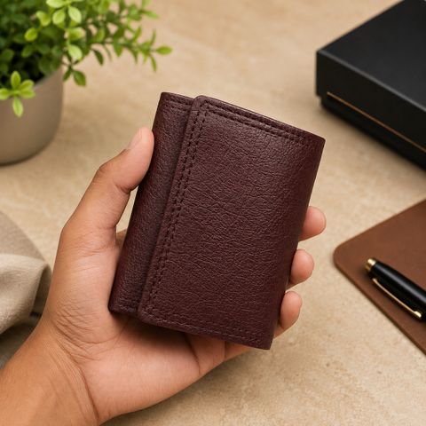 Velbero Brown Artificial Leather RFID Wallet - Image 7