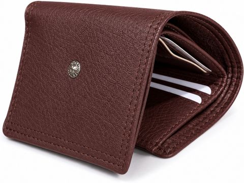 Velbero Brown Artificial Leather RFID Wallet - Image 6