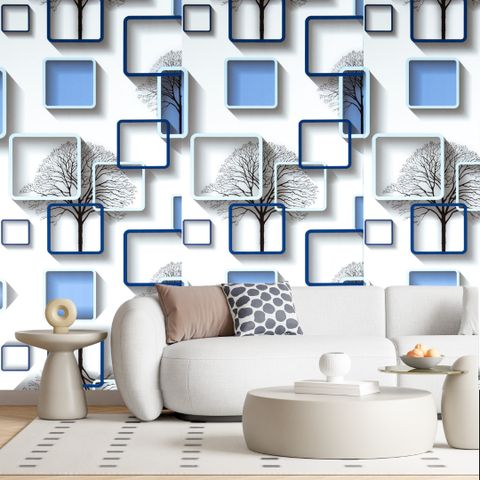 interawalldecor 300 cm x 40 cm Waterproof Floral & Botanical Vinyl Wallpaper (Multicolor, Pack of 5) - Image 8