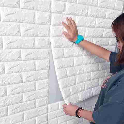 ORJILO 70 cm x 70 cm Waterproof Decorative Vinyl Wallpaper (White) - Image 5