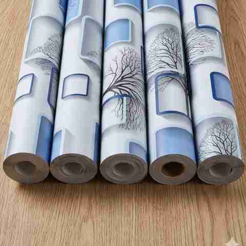 interawalldecor 300 cm x 40 cm Waterproof Floral & Botanical Vinyl Wallpaper (Multicolor, Pack of 5) - Image 5