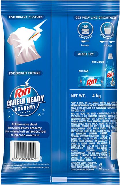 Rin Bright As New Detergent Powder 2kg - Image 3