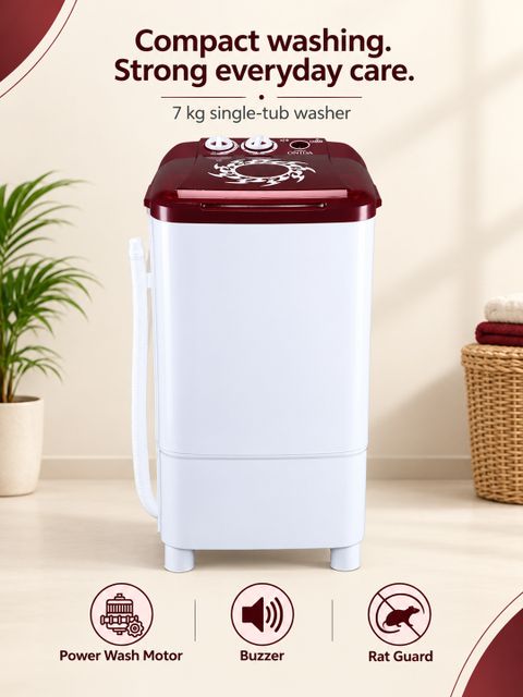 ONIDA 9 kg Washer only White, Maroon Price in India - Buy ONIDA 9