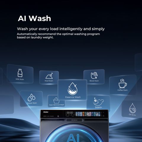 Haier 12 kg Front Load Washing Machine Black (HW120-DM14F11BKU1) - Image 8