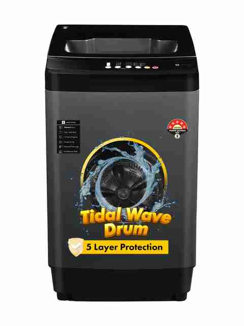 realme TechLife 8 kg 5 Star Rating Fabric Safe Wash Fully Automatic Top Load Grey (RMTL805NNNEG) - Image 3
