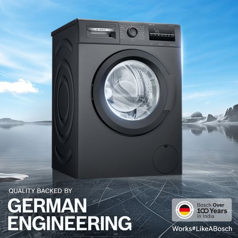 BOSCH 7 kg Fully Automatic Front Load Black, Grey (WAJ24209IN) - Image 4