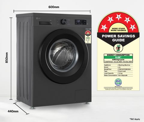 LG 7 kg 5 Star Front Load Washer (FHB1207Z2M) - Image 8