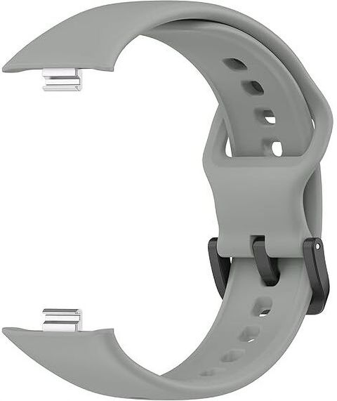 RUPELIK (Pack Of 2)Soft Silicone Watch Band Compatible with Redmi Watch Move Smart Watch Strap (Grey, Orange) - Image 4