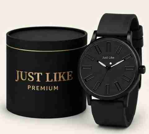 just like Stylish Dial Slim Case Rubbers Strap Wrist Analog Men Watch Analog Watch - For Men JLK-111 Black- Grey MEN Watch - Image 5