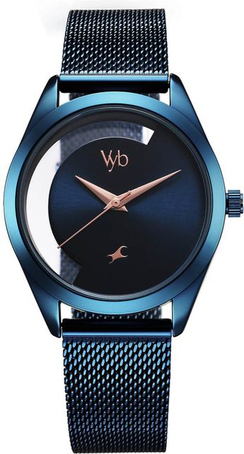 Fastrack Vyb Runway Blue Dial Steel Strap Watch - Image 6