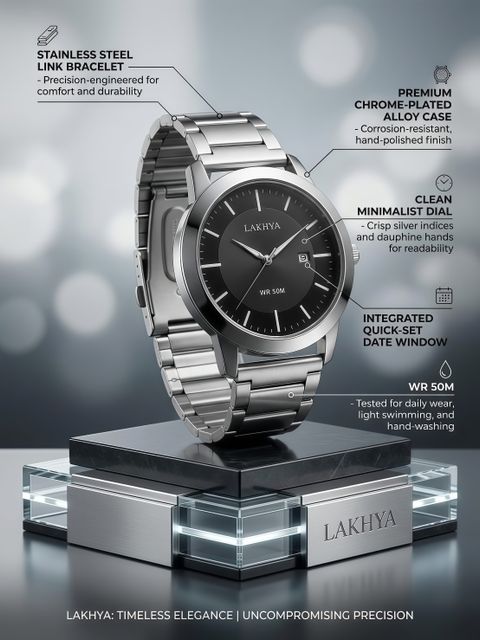 LAKHYA Analog Watch - For Men D-CHN-05-BLK - Image 8