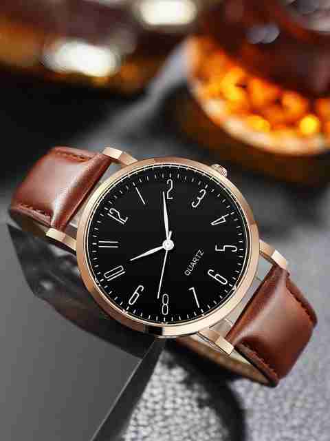 just like leathers strap patty wending watch Analog Watch - For Men Designers Leathers Strap Analog Wrist watches For Boy And Men - Image 3