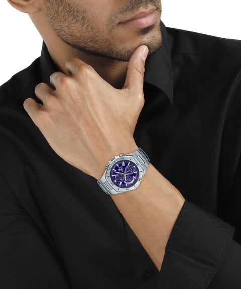Casio Edifice Blue Dial Silver Stainless Steel Analog Watch - Image 6