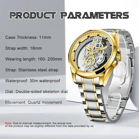 house of common ClaasyMen Premium Skeleton Analog Watch - Image 7