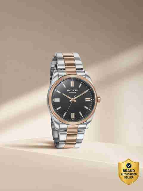 Sonata Poze Quartz Analog Black Dial Metal Strap Watch - Image 5
