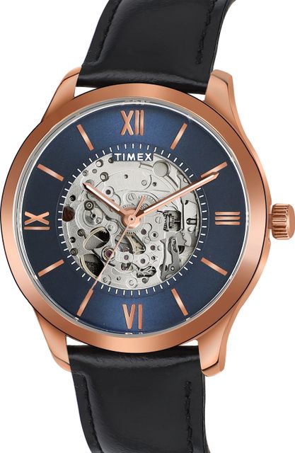 TIMEX Automatic Blue Dial Analog Watch - For Men TWEG208SMU07 - Image 4
