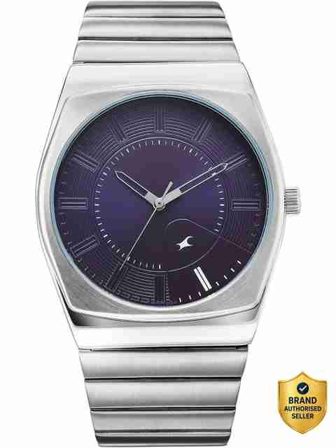Fastrack Stunners XI Quartz DarkPurple Dial Silver Stainless steel Strap Analog Watch - For Men 38212SM02 - Image 5