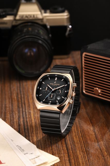 DANIEL HECHTER Bercy Collection Square Dial Stainless Steel Watch - Image 8