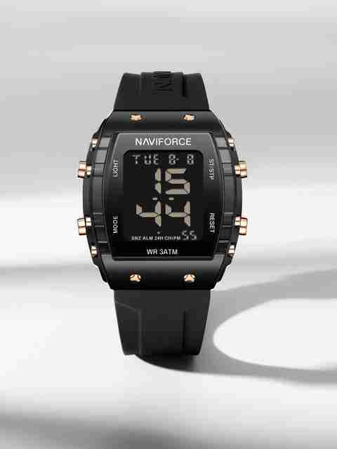 NAVIFORCE Transparent Barel Shaped Sports LCD Digital Date Silicone Strap Electronic Watch Digital Watch - For Women 7102 digital display - Image 5