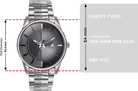 Fastrack Stunners Anthracite Dial Silver Stainless Steel Strap Analog Watch - For Men NT3305SM02,3305SM02 - Image 8