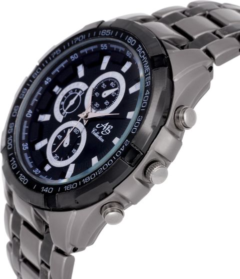 AB Collection Analog Watch 2001-AB Metal Two Tone Trend Strap - Image 8