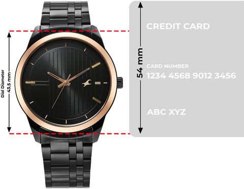 Fastrack Stunners Black Dial Steel Strap Analog Watch NT3308KM01 - Image 6