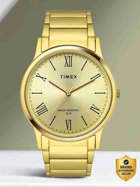 TIMEX Round 39mm Champagne Dial Analog Watch - For Men TW000R431 - Image 5