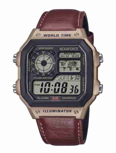 Nexaforce brown leather Analog-Digital Watch - For Men brown leather - Image 2