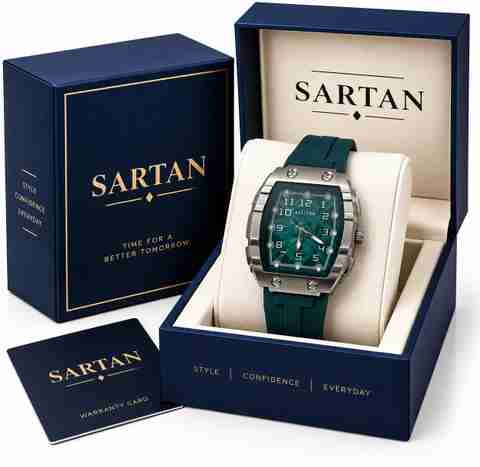 SARTAN Men's Premium Analog Watch - Green - Image 5