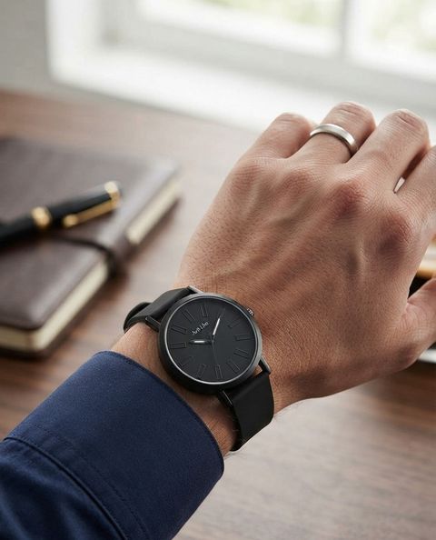 just like Stylish Dial Slim Case Rubbers Strap Wrist Analog Men Watch Analog Watch - For Men JLK-111 Black- Grey MEN Watch - Image 8