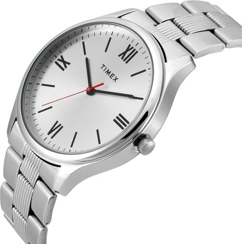 TIMEX Silver Dial Stainless Steel Analog Watch for Men TW0TG7302 - Image 6