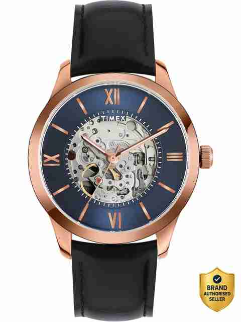 TIMEX Automatic Blue Dial Analog Watch - For Men TWEG208SMU07 - Image 3
