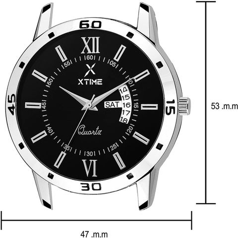 XTIME Analog Watch - For Men Premium Round Black Dial Day & Date Functioning Analogue Watch for Men's & Boys - Image 5