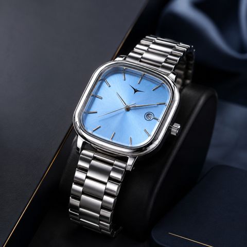 moveflex UNISEX Date Function Working Free Size Adjutable Chain Lock Premium Quality Analog Watch - For Men NSTM026 SKY BLUE - Image 6