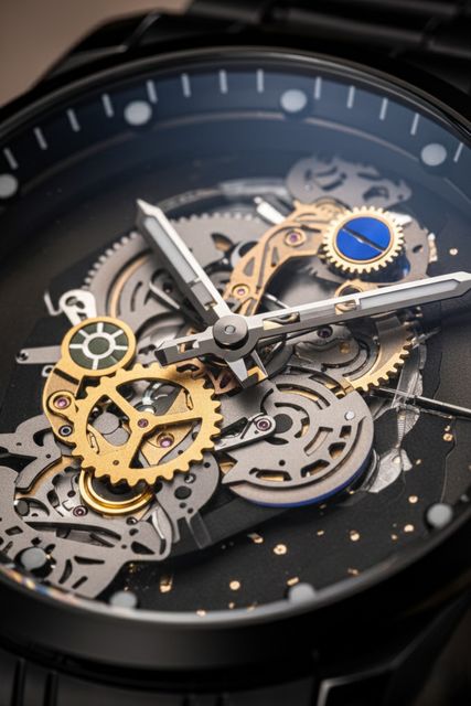 YARA 326925 Analog Watch - For Men 05LK_Watch Skeleton Black - Image 7