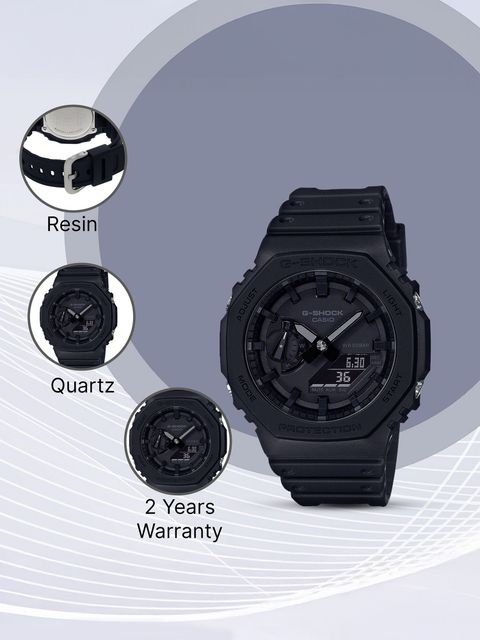 CASIO GA-2100-1A1DR G-SHOCK GA-2100-1A1DR Black Dial Resin Strap