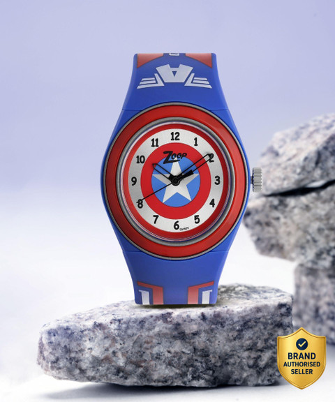 Zoop byTitan Zoop Marvel Avengers Multicolour Dial Blue