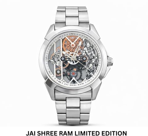 INSHASALE JAI SHRI RAM Skeleton Automatic Watch Analog Watch - For Men JSR-SKL-34 - Image 7