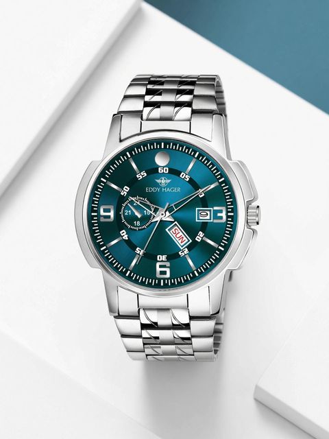 EDDY HAGER Olive Day Date Analog Watch EH-226-OLIVE - Image 6