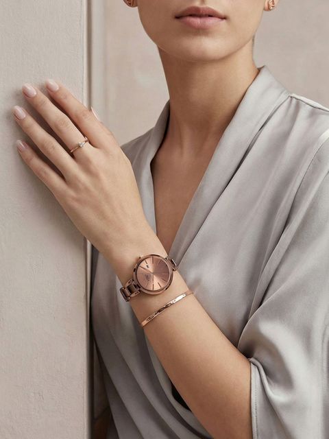 Titan Raga Viva Women's Analog Watch, Rose Gold Dial, Brown Metal - Image 8