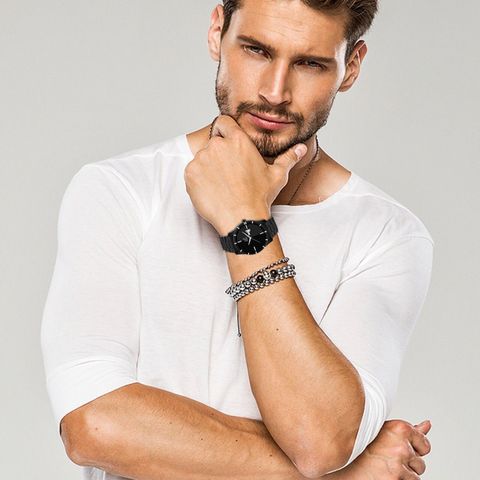 PIRASO Analogue Men's Watch Vills Black Dial And Day And Date Display Watch Analog Watch - For Boys D&D 11-605 BLACK CHAIN - Image 5