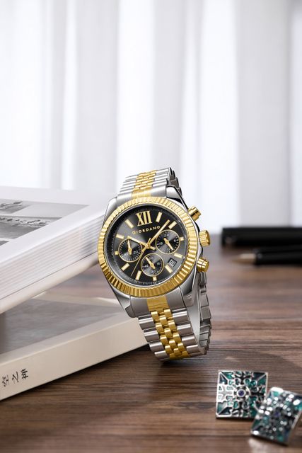 GIORDANO Men's Chronograph Steel Watch GZ-50217-11 - Image 7